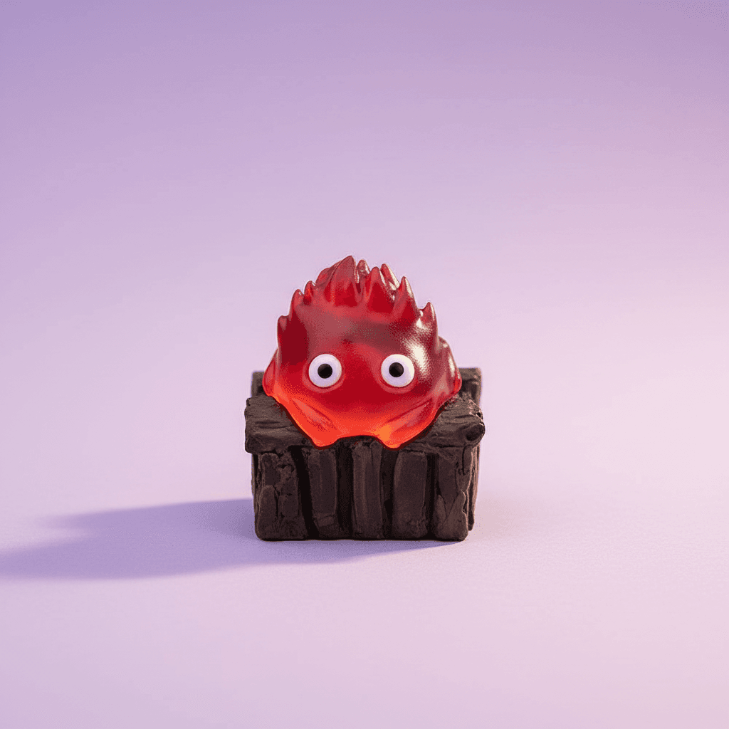 Calcifer's Hearthfire Artisan Keycap