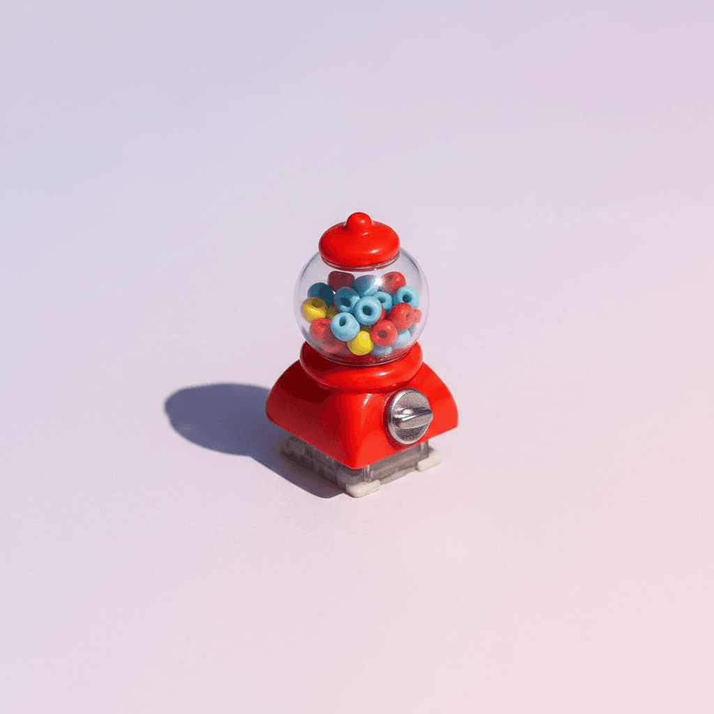 Gumball Machine Artisan Keycap — alternate view