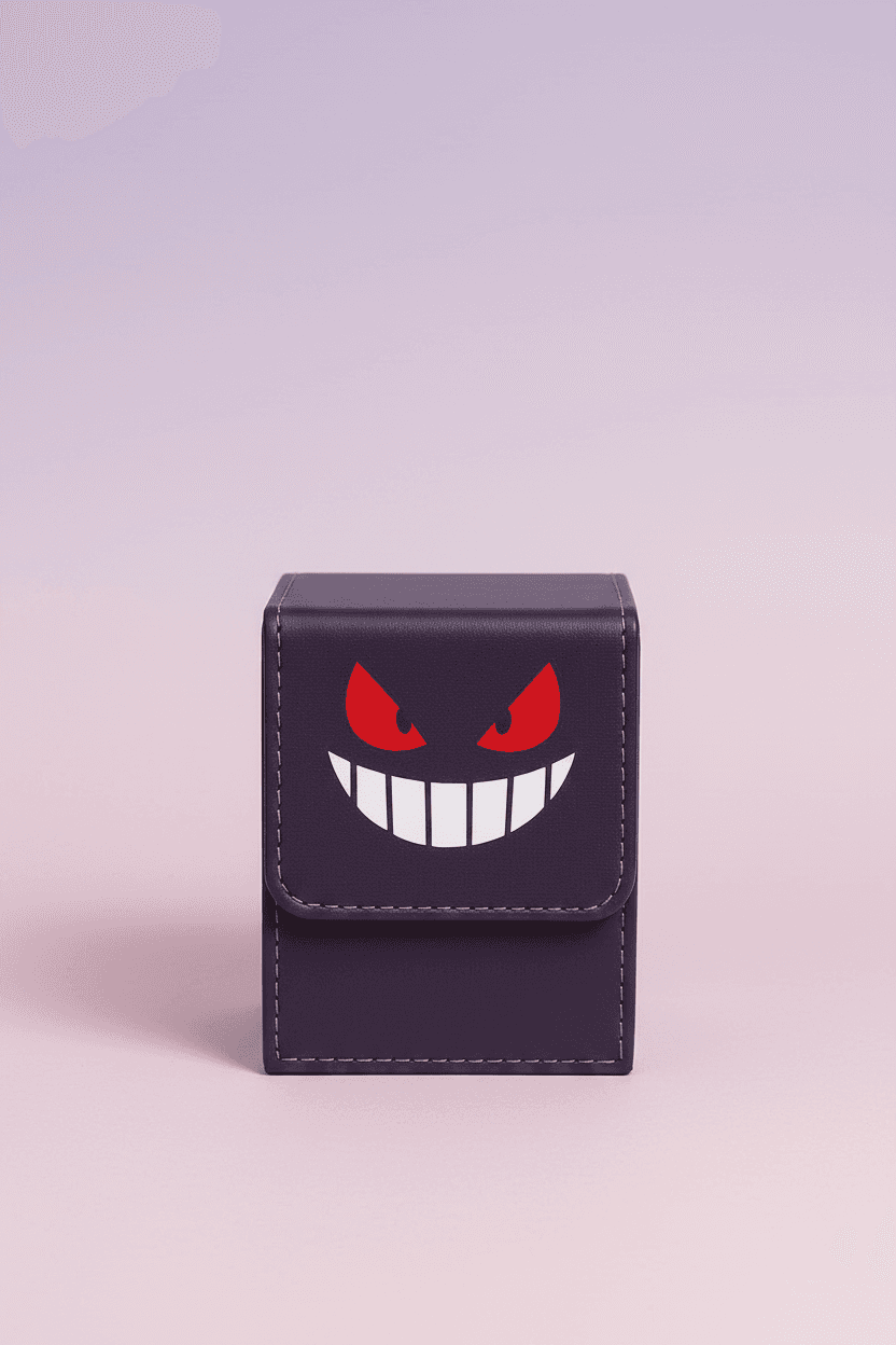 Gengar Grin Purple Trading Card Deck Box