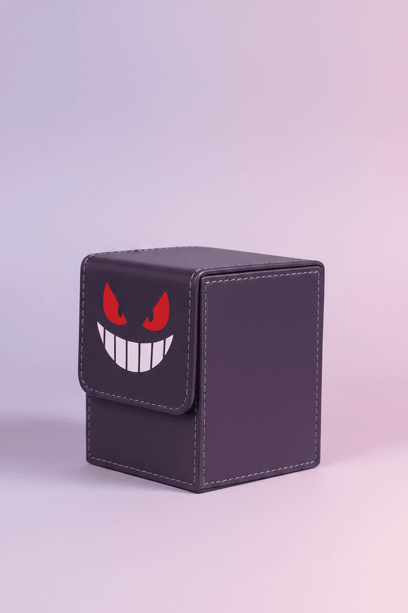 Gengar Grin Purple Trading Card Deck Box — alternate view