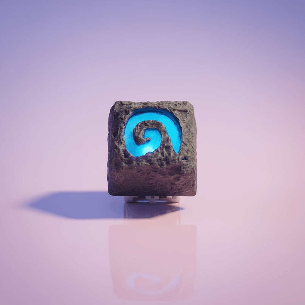 Ancient Stone Spiral Backlit Keycap