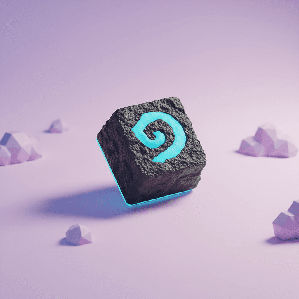 Ancient Stone Spiral Backlit Keycap — alternate view
