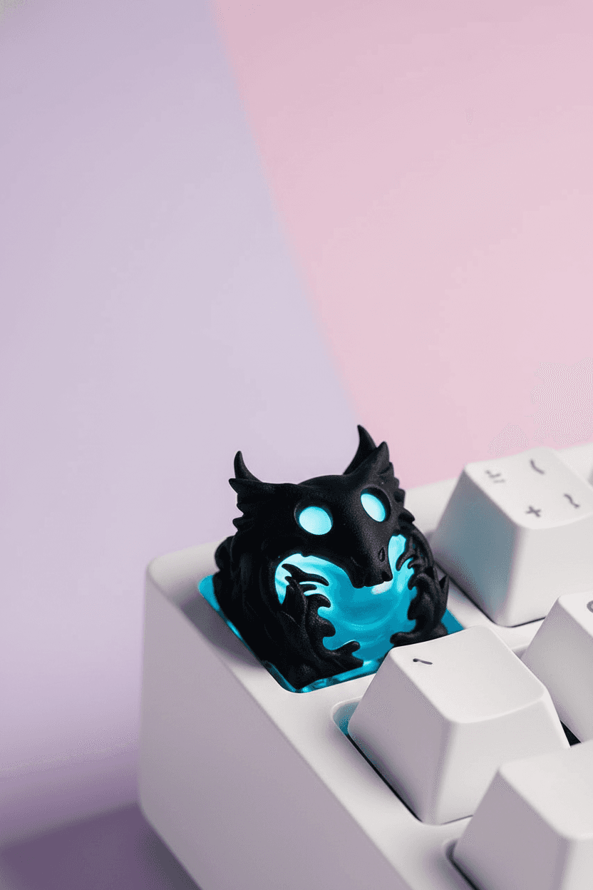 Emberwing Guardian Glowing Artisan Keycap