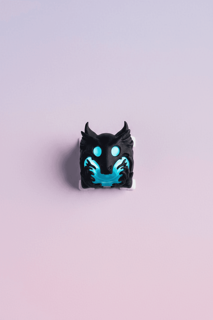 Emberwing Guardian Glowing Artisan Keycap — alternate view