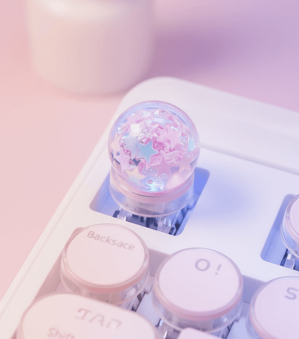 Dreamy Star Shaker Artisan Keycap — view 5