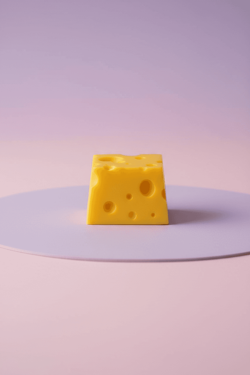 Sweet Swiss Cheese Artisan Keycap — view 3