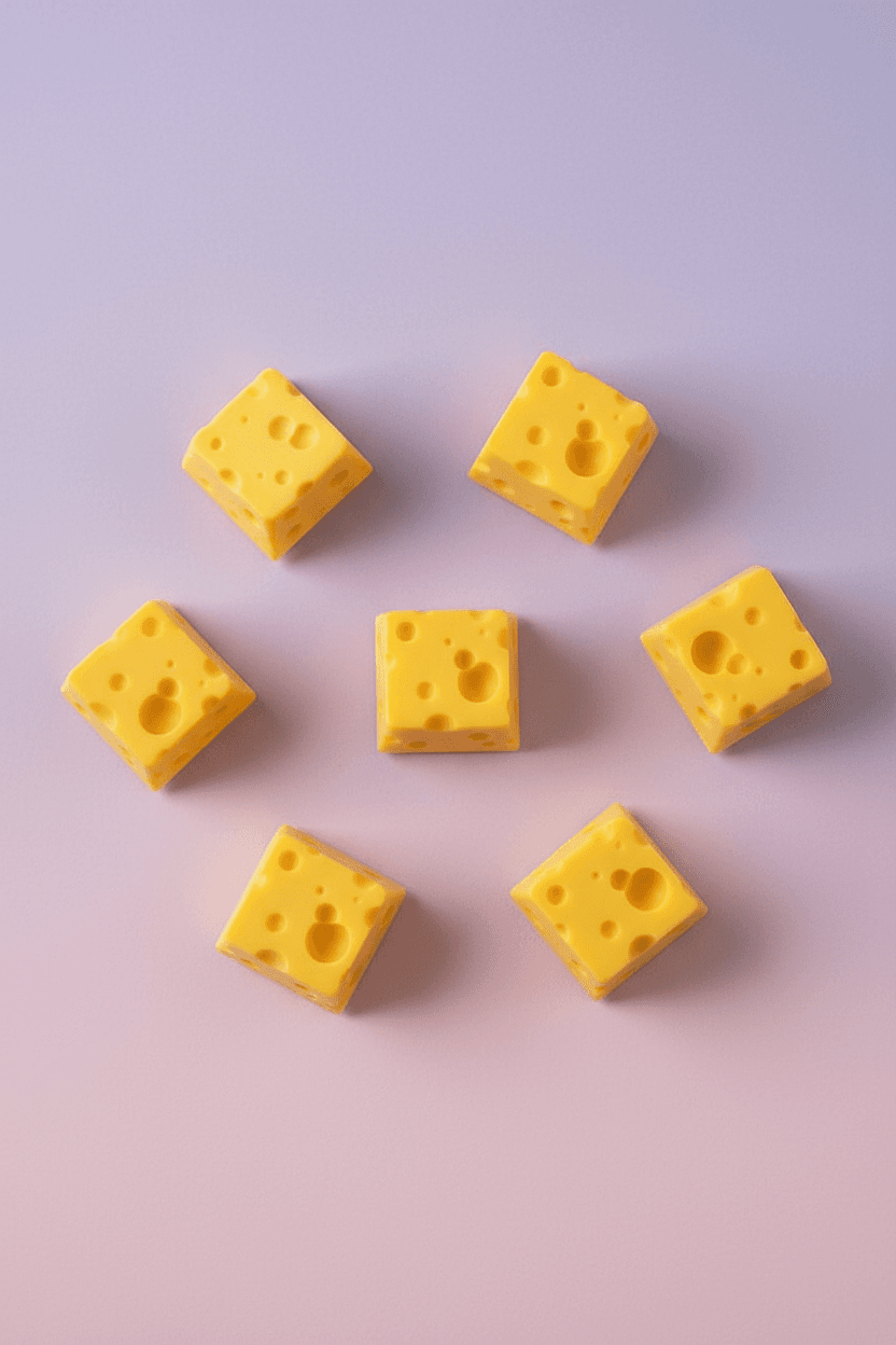 Sweet Swiss Cheese Artisan Keycap — view 4